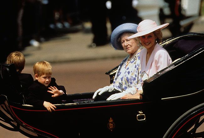 prince harry first trooping carriage