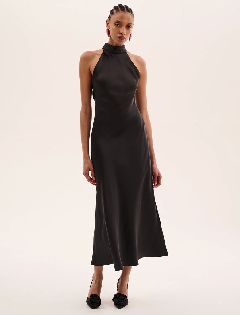 OMNES 'Seychelles' Black Dress