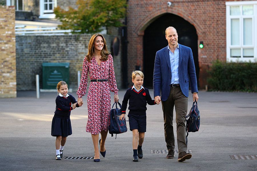 cambridges at school charlotte first day