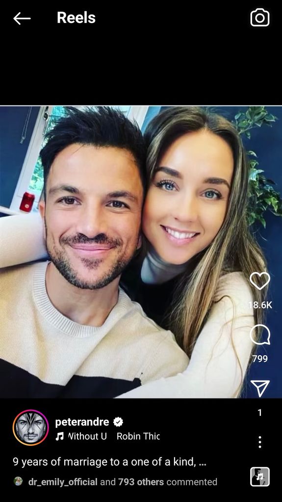 peter andre posing for selfie with wife 