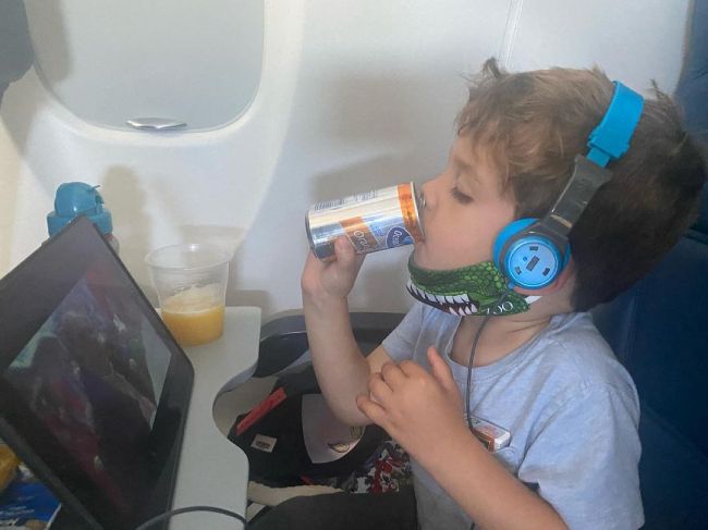 ginger zee son airplane picture