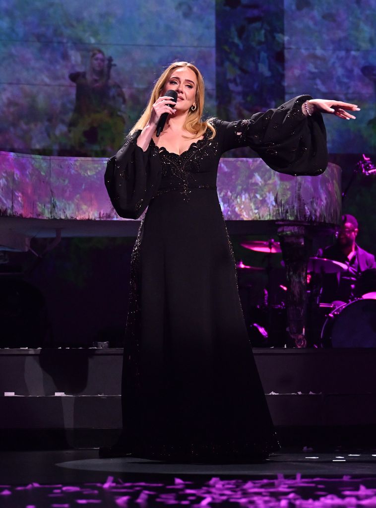 Adele performs during her final Las Vegas residency show "Weekends with Adele"