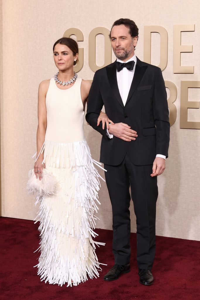 Keri Russell and Matthew Rhys on the red carpet at the Golden Globe Awards