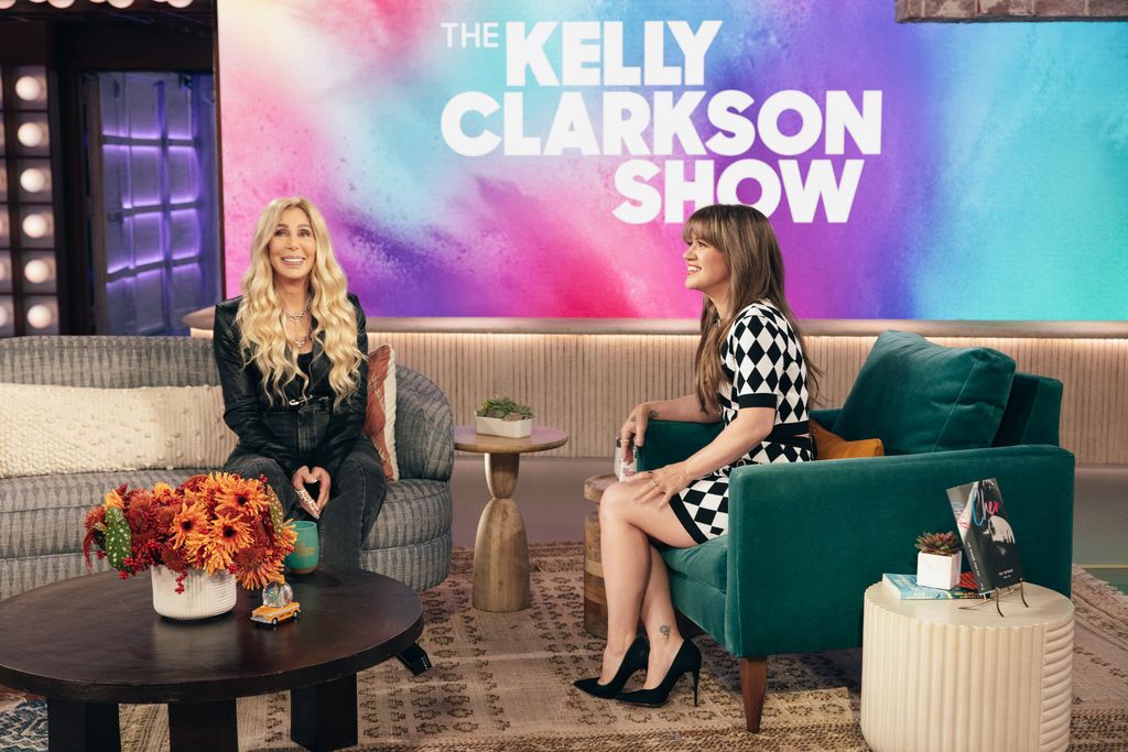 THE KELLY CLARKSON SHOW -- Episode BP050 -- Pictured: (l-r) Cher, Kelly Clarkson