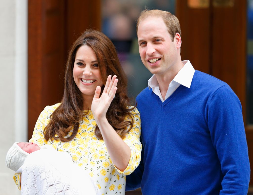 William and Kate leave hospital with baby Princess Charlotte