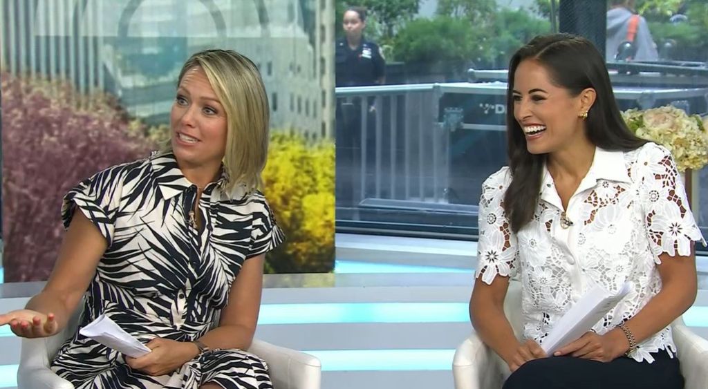 dylan dryer on today show in black and white dress