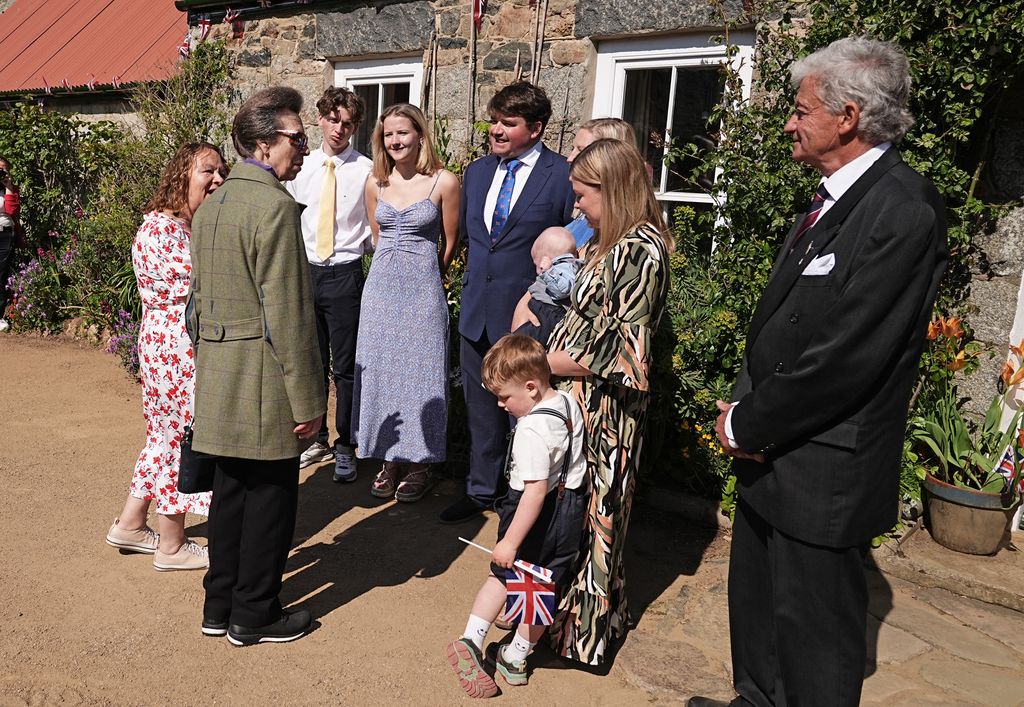 Princess Anne meets residents of Little Sark