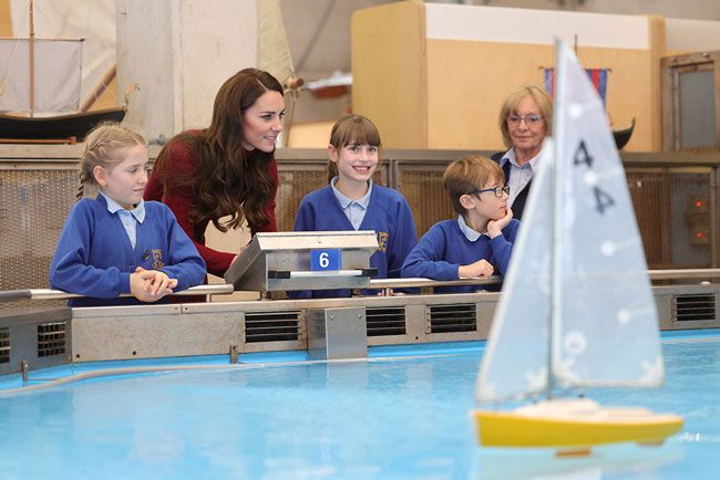 Princess Kate racing model boats