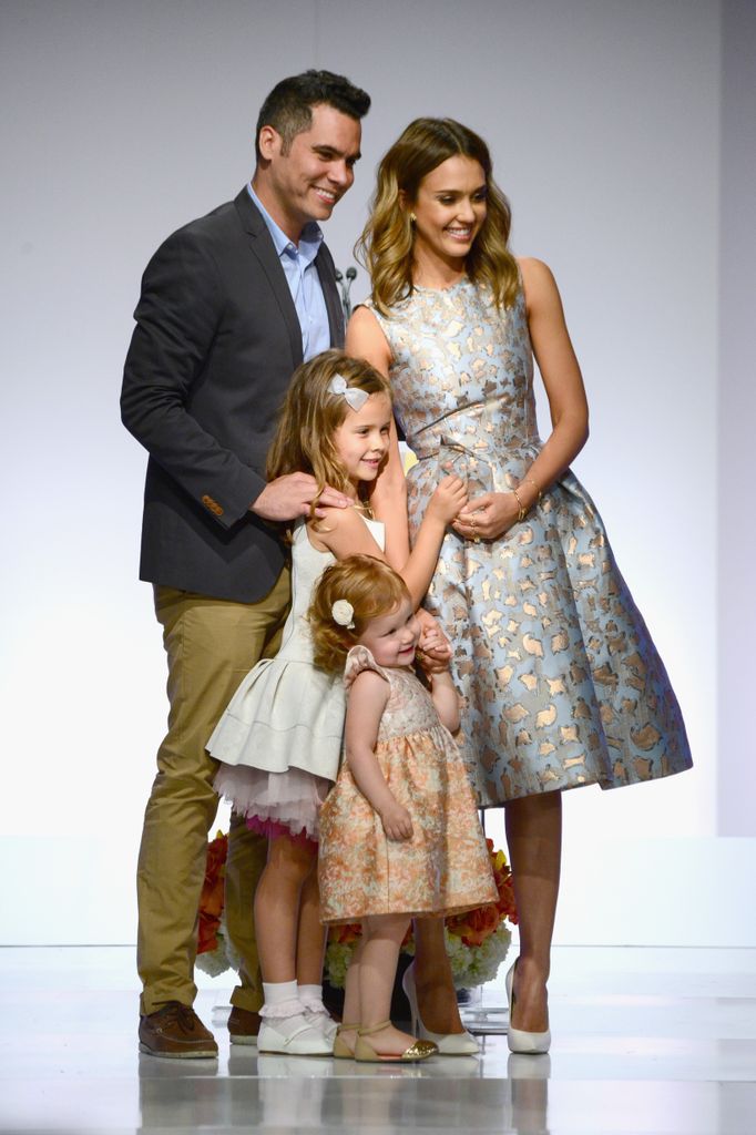 Cash Warren, Honor Warren, Haven Warren and Jessica Alba at The Helping Hand of Los Angeles Mother's Day Luncheon at The Beverly Hilton Hotel on May 9, 2014 in Beverly Hills, California