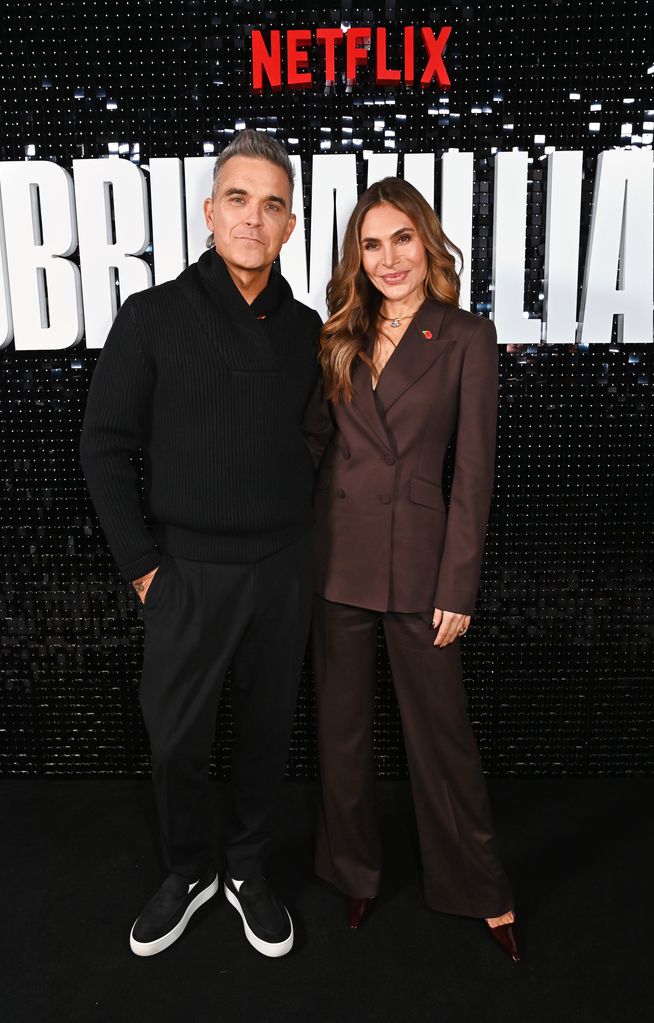 Robbie and Ayda on red carpet