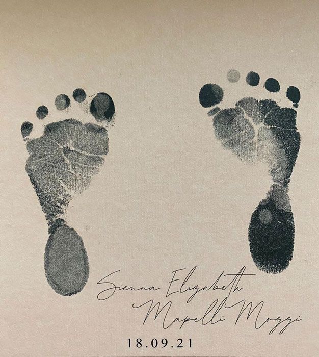 princess beatrice baby footprints