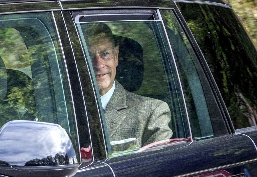  The Duke of Edinburgh in back of car