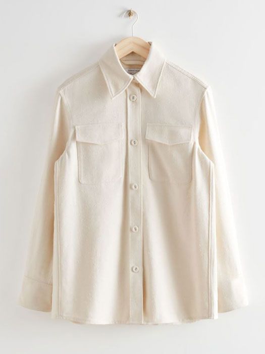 other stories white overshirt