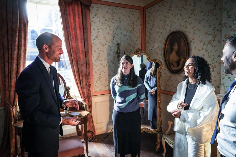 Prince William met with trainees who have come through Bad Wolf’s Screen Alliance Wales training initiative