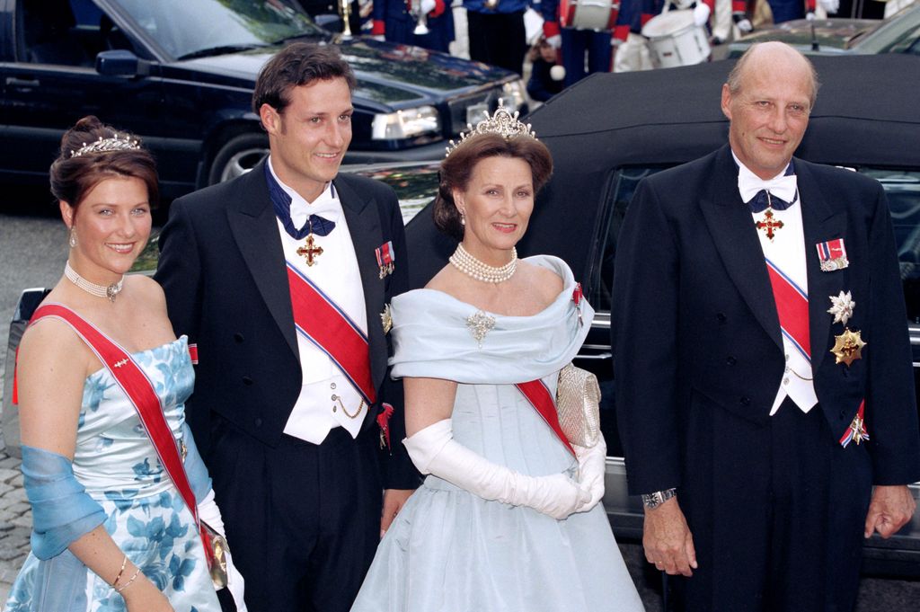 Crown Prince Haakon and Princess Martha Louise with their parents