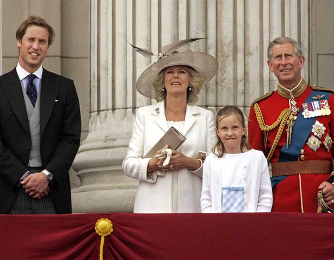 Camilla's first appearance at Trooping 2005