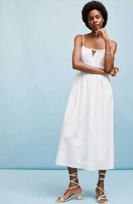 holly white dress hm