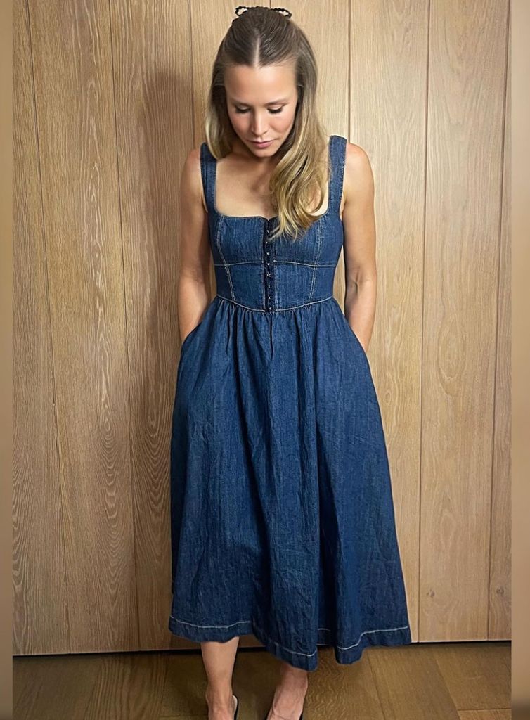 Kristen Bell looked incredible wearing an affordable Reformation dress