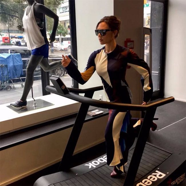 Victoria Beckham treadmill