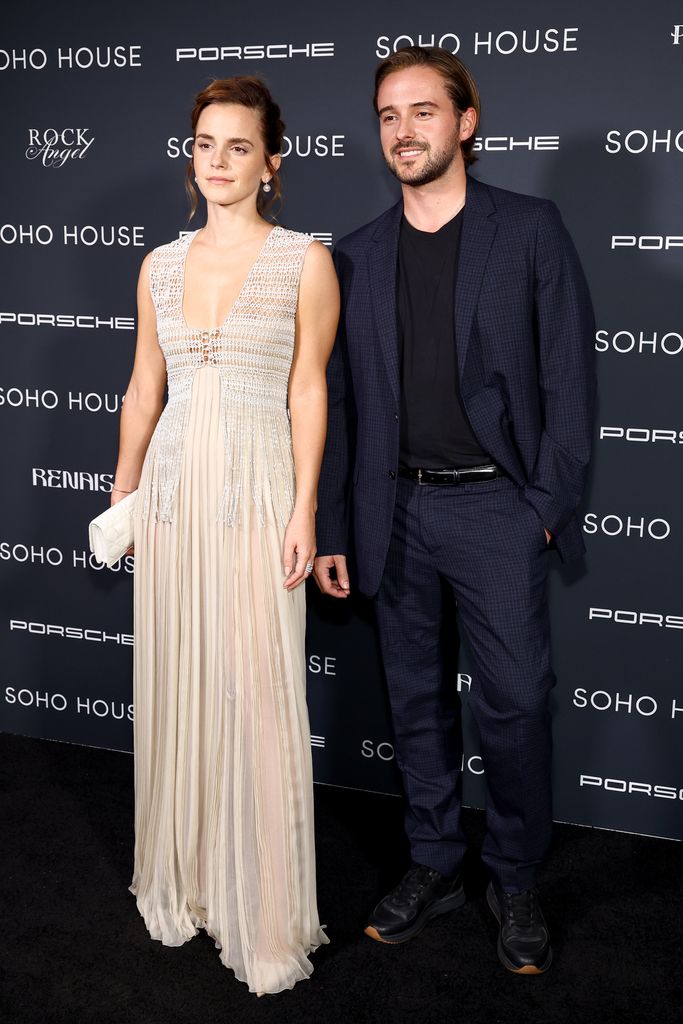 NEW YORK, NEW YORK - SEPTEMBER 07: (L-R) Emma Watson and Alex Watson attend the Soho House Awards at DUMBO House on September 07, 2023 in New York City.  (Photo by Arturo Holmes/Getty Images)