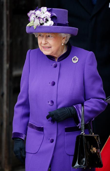The Queen purple coat