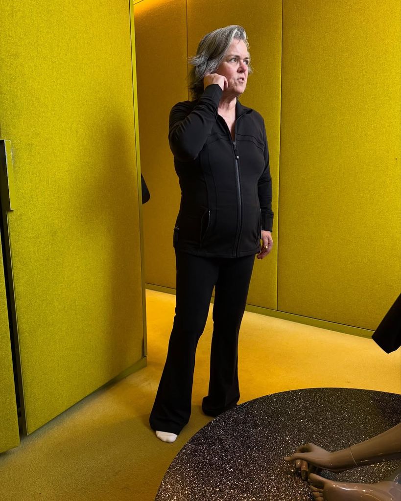 rosie o'donnell black loungewear