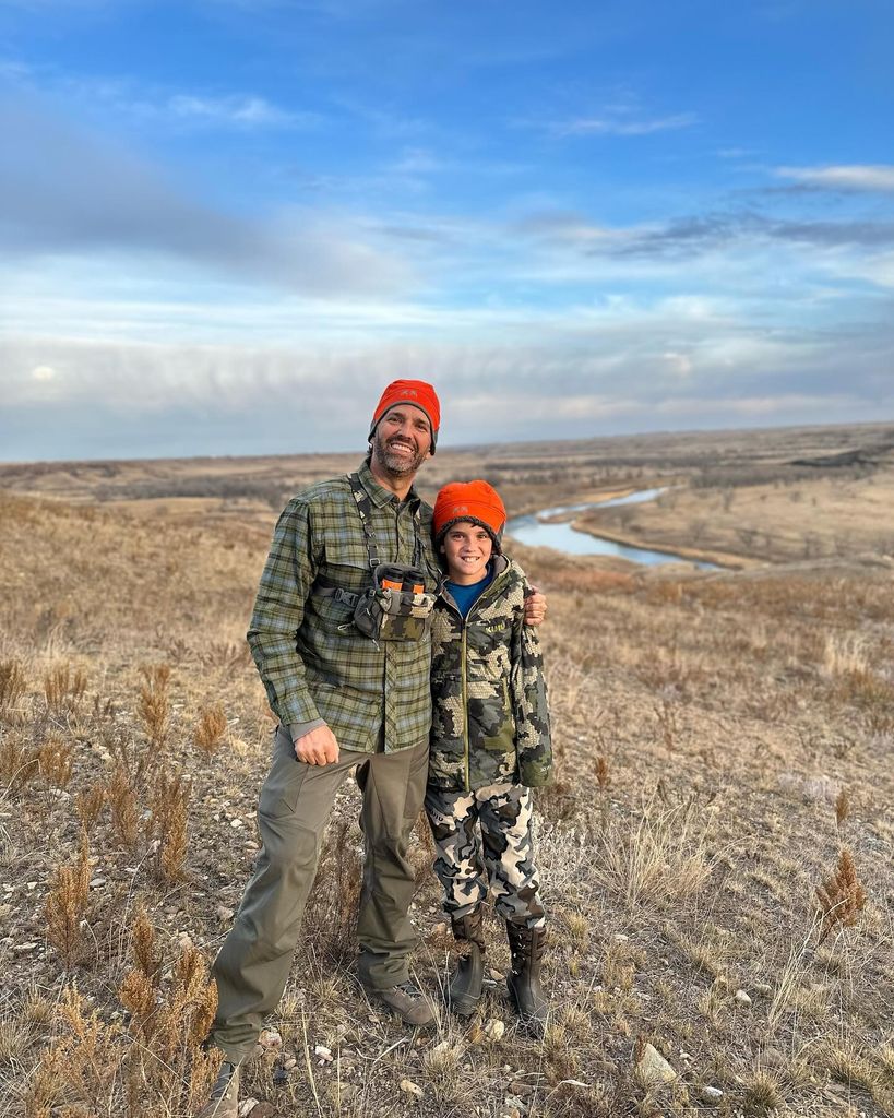 photo of donald trump jr and son spencer trump