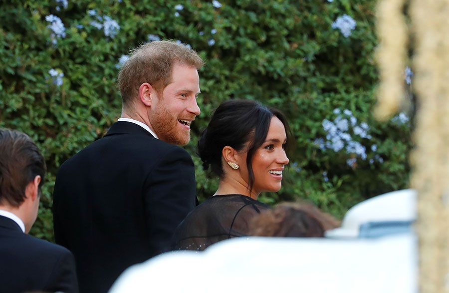 meghan and harry at wedding happy