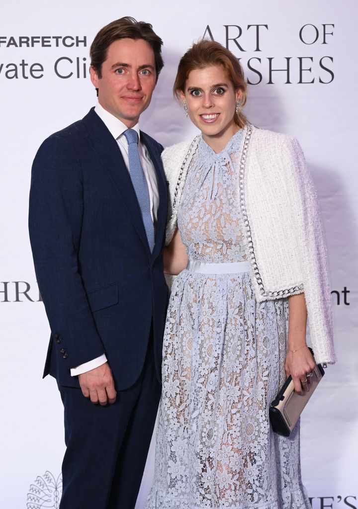 Princess Beatrice made an entrance in a sheer lace dress