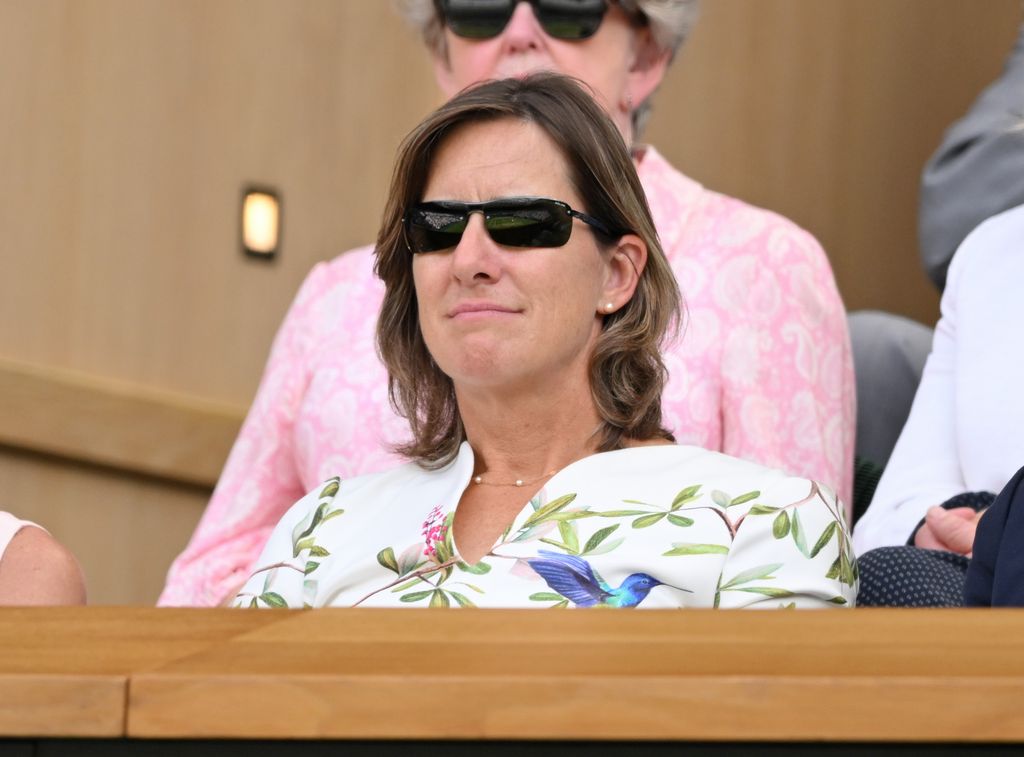 Dame Katherine Grainger in royal box at wimbledon