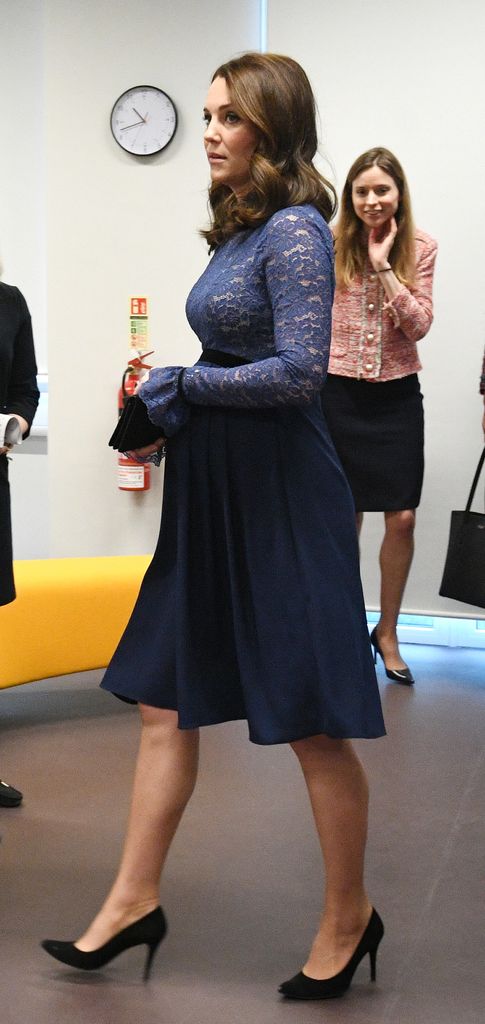 Princess Kate arrives to officially open the new headquarters of children's mental health charity Place2Be on March 7, 2018 in London, England.