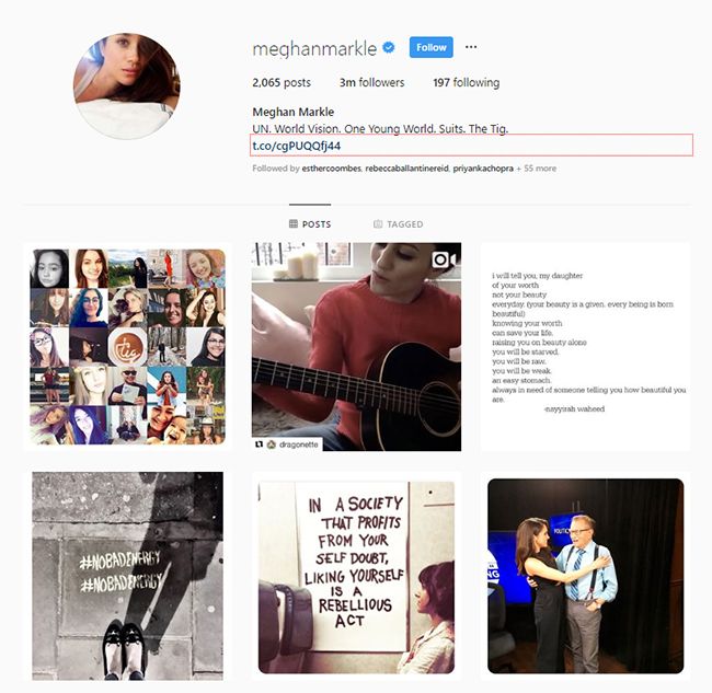 meghan markle instagram reactivated