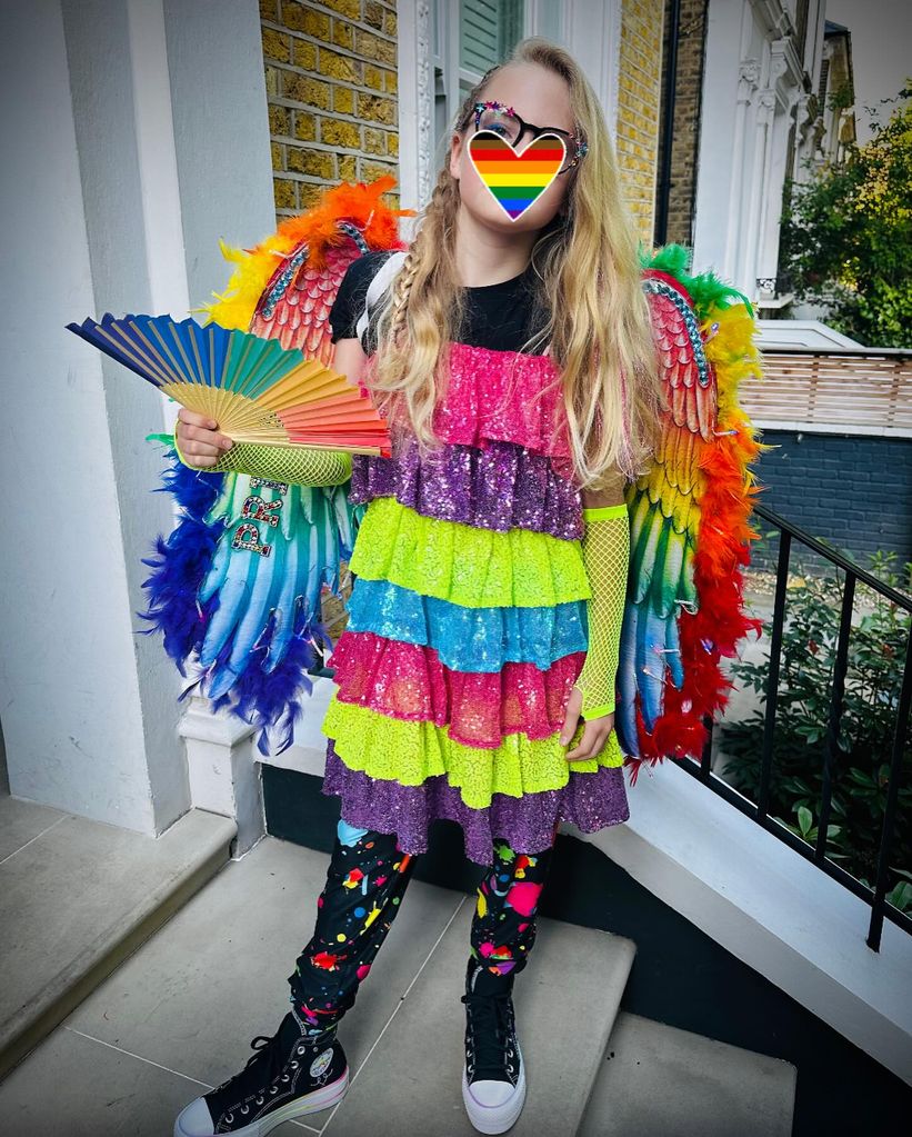 David and Georgia Tennant's child Wilfred dressed for Pride Month 