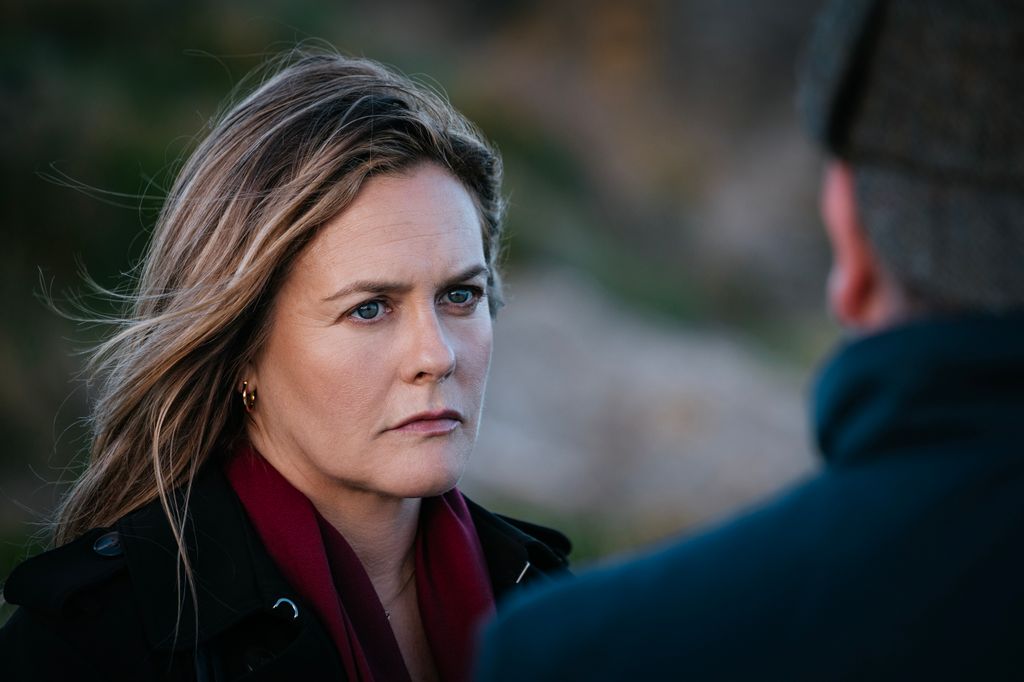 close-up of blonde woman