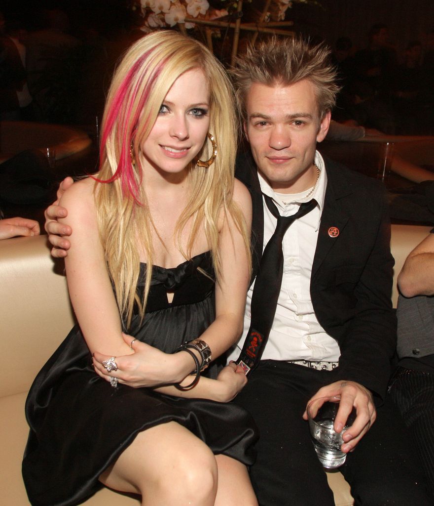 Singers Avril Lavigne and Deryck Whibley attend the grand opening of KOI Las Vegas at The Planet Hollywood Resort & Casino on November 09, 2007 in Las Vegas, Nevada. 