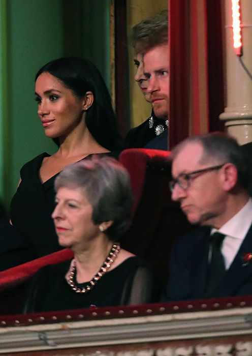 meghan markle black dress