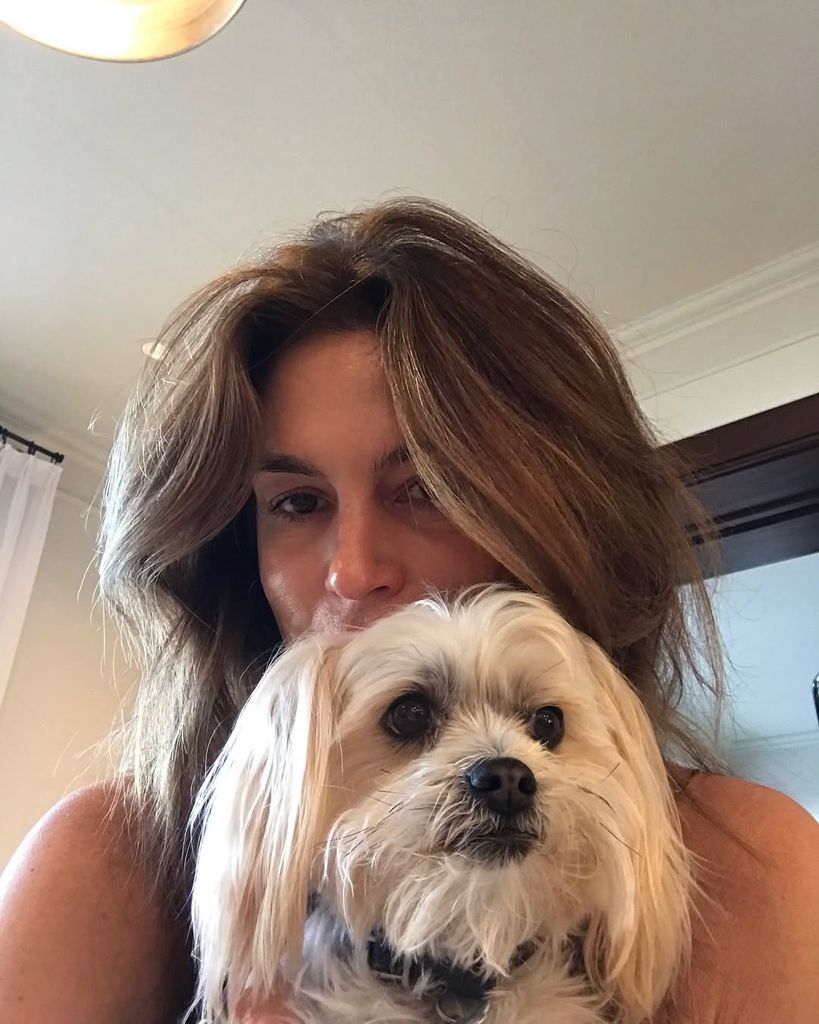Selfie of Cindy and her dog