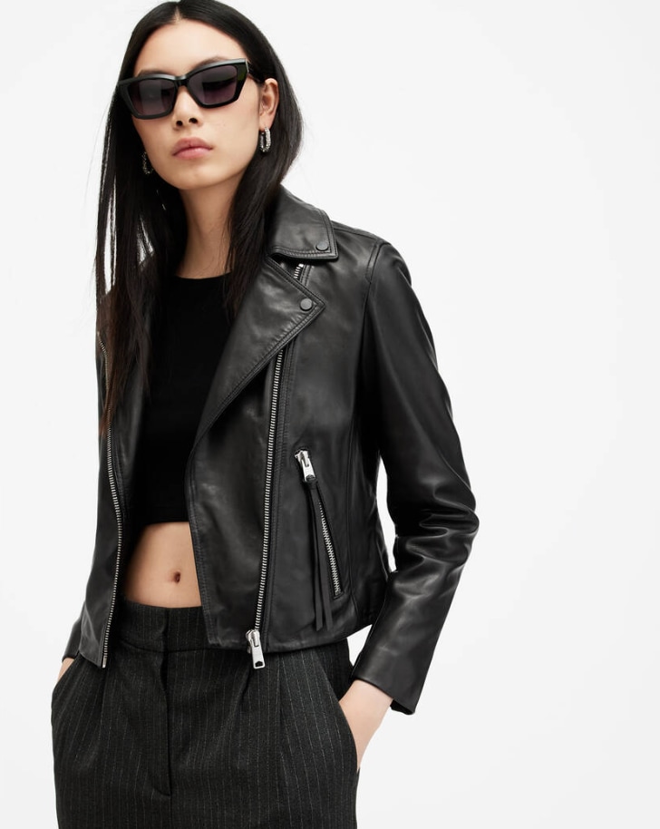 AllSaints Dalby leather jacket