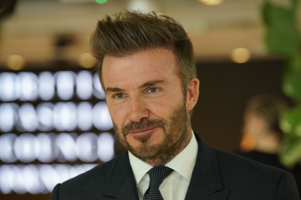 David Beckham during a special industry showcase event hosted by the British Fashion Council (BFC) at 180 Studios, London