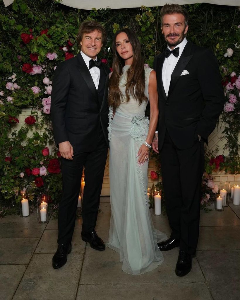 Tom Cruise at Victoria Beckham's 50th birthday party 