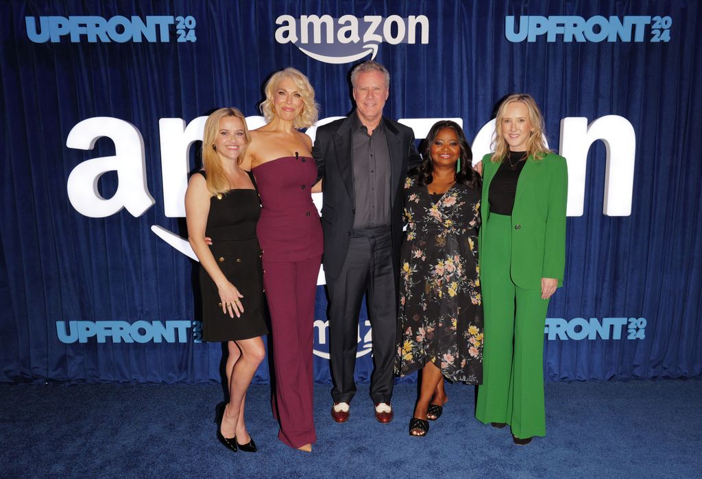 Reese Witherspoon posing with Hannah Waddingham, Octavia Spencer and Jennifer Salke, Head of Amazon & MGM Studios