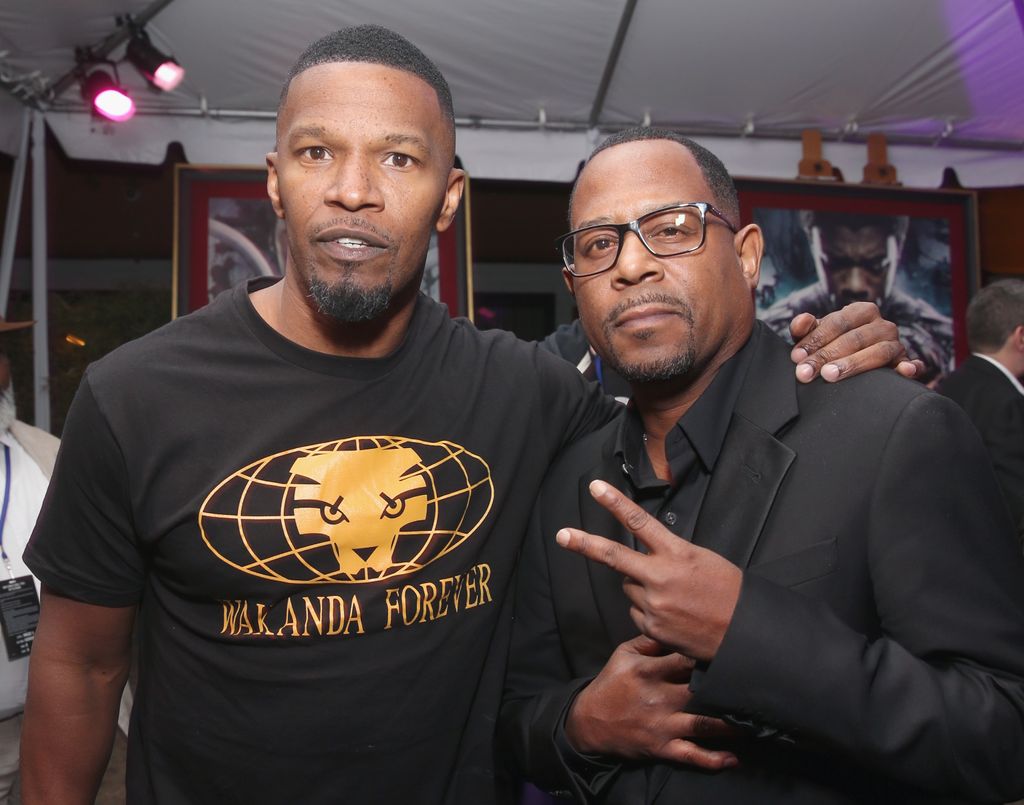 Jamie Foxx and actor/comedian Martin Lawrence im 2018