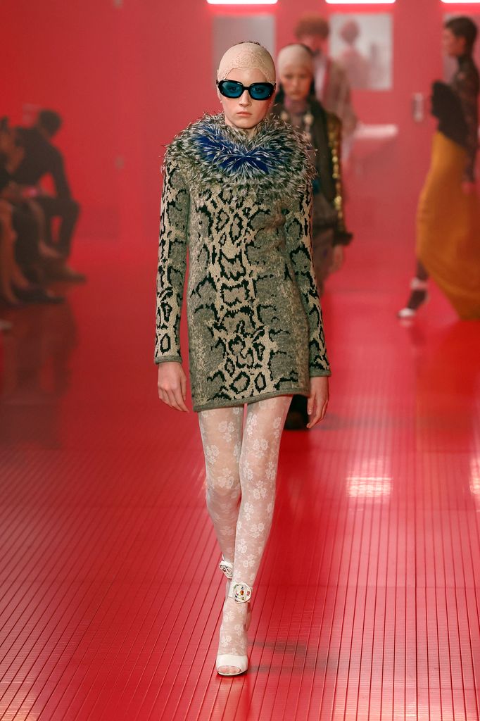 A model walks the runway during the Valentino Womenswear Fall/Winter 2025-2026 show as part of Paris Fashion Week on March 9, 2025 in Paris, France