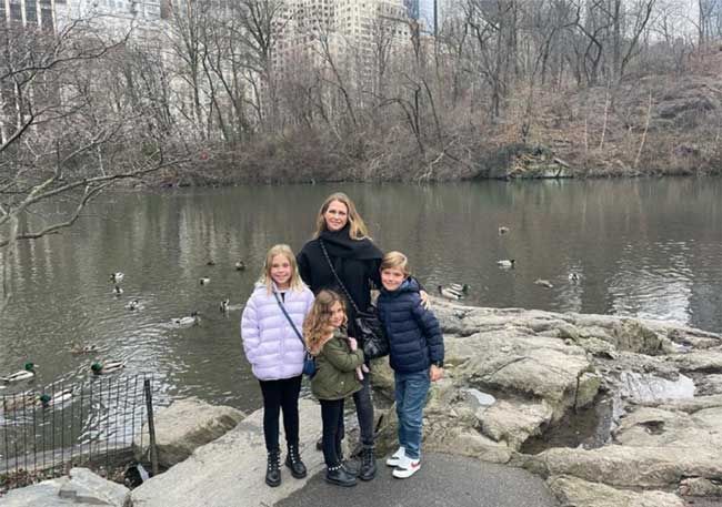 Princess Madeleine and children in New York