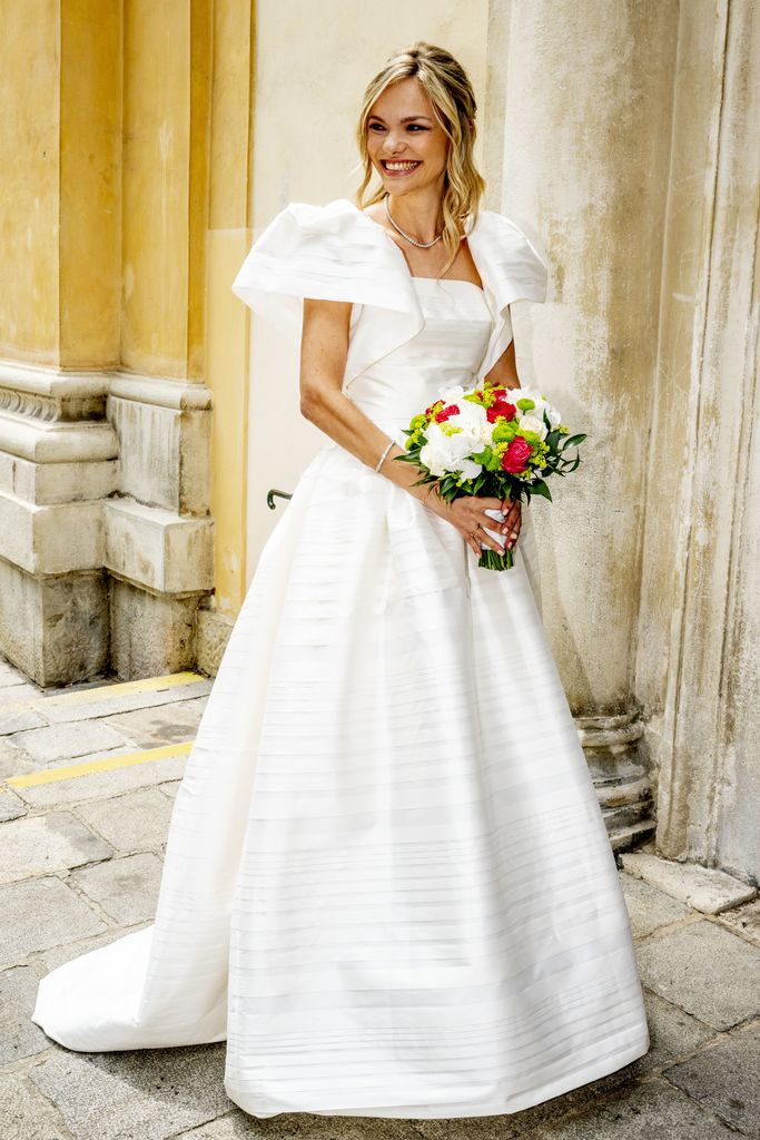 Countess Felicitas of Hartig in her stunning royal wedding dress