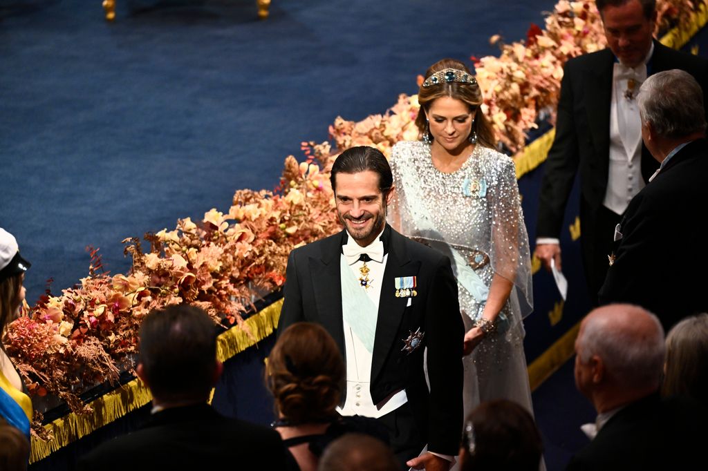 Prince Carl Philip and Princess Madeleine at the Nobel Prize ceremony 