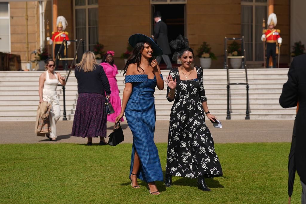 Maya Jama attends The Creative Industries Garden Party at Buckingham Palace 