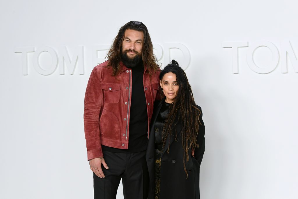 Jason Momoa (L) and Lisa Bonet attend the Tom Ford AW20 Show at Milk Studios on February 07, 2020 in Hollywood, California. 