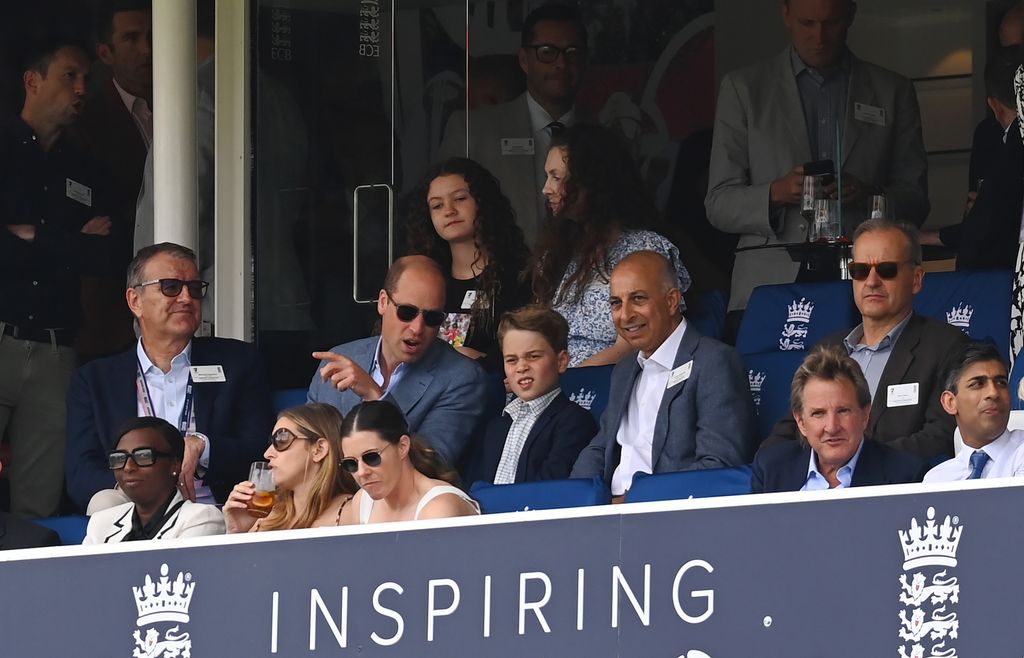 Prince William and Prince George at the Ashes last summer