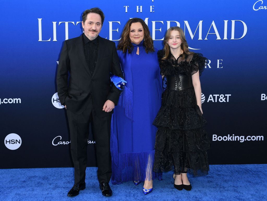 Melissa McCarthy with her husband Ben Falcone and their youngest daughter Georgette 